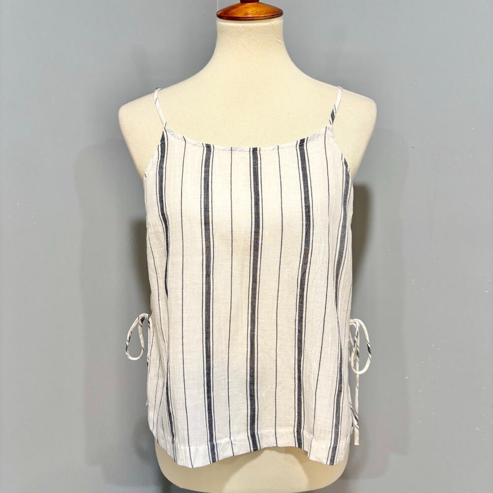 Gap Striped Spaghetti Strap Camisole Tank Top with Side Ties, Size S